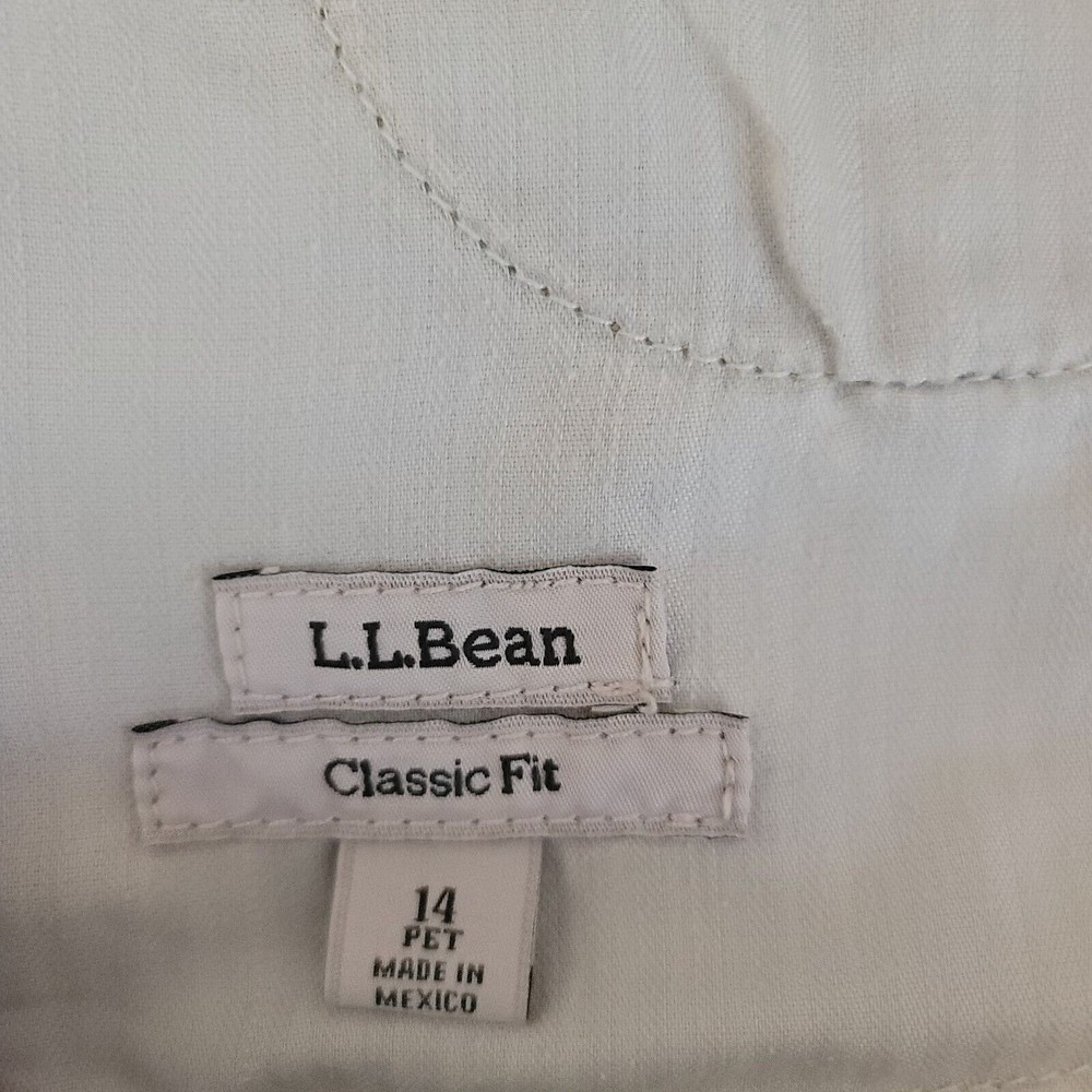 L.L. Bean Womens Straight Jeans Size 14 Petite Light Blue Wash Denim Classic Fit - Picture 3 of 13